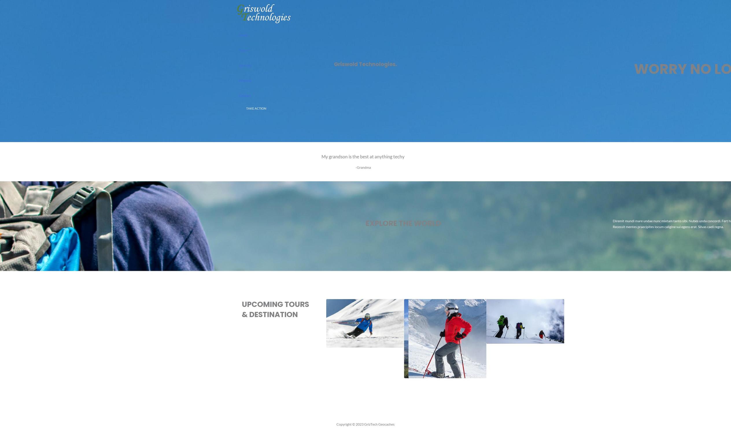 griztech.tech shopify website screenshot