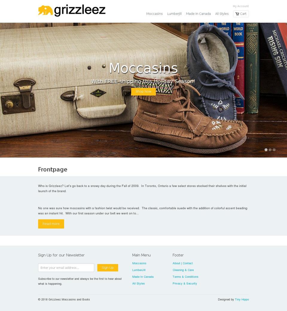 grizzleez.com shopify website screenshot