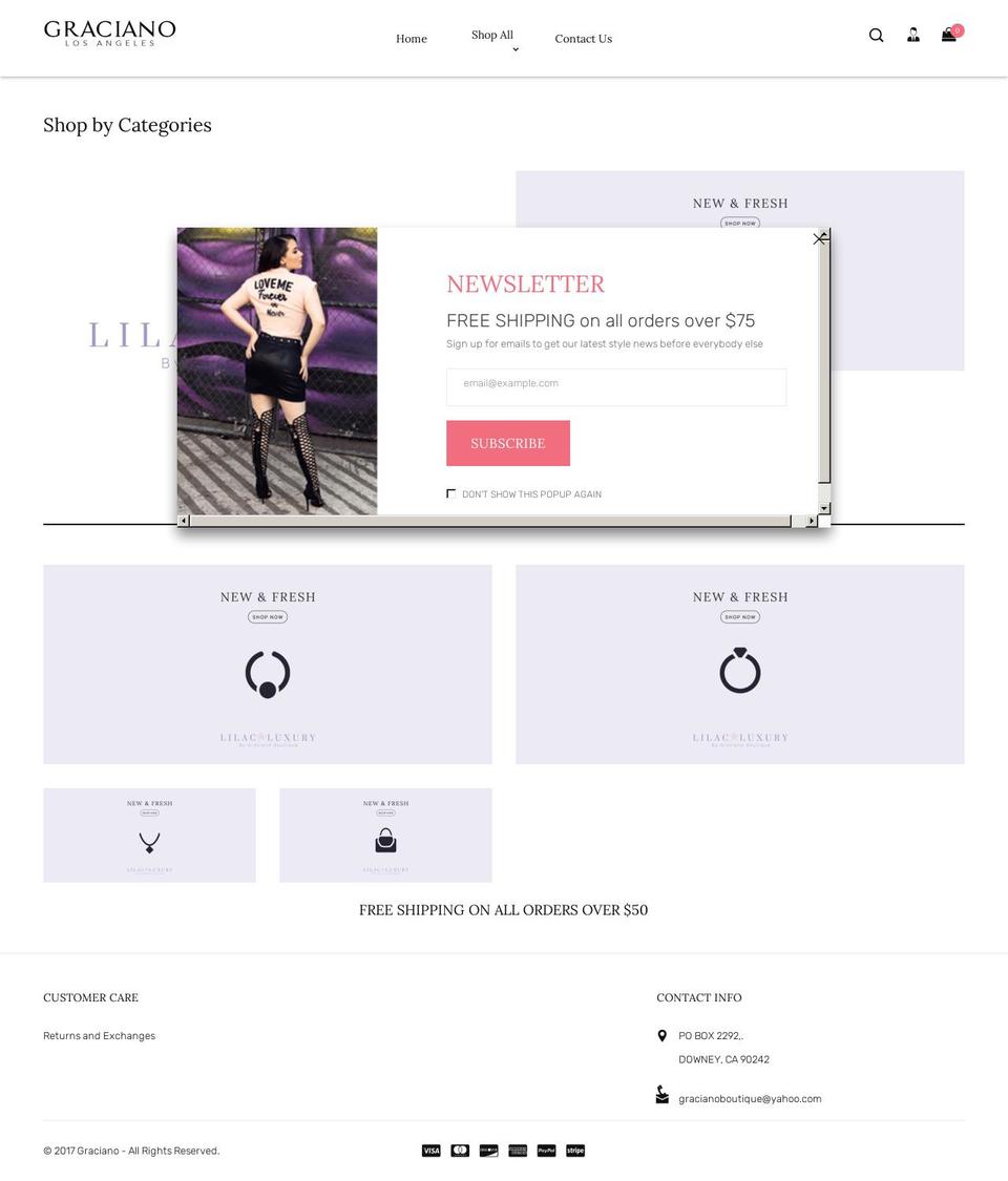 grla.shop shopify website screenshot