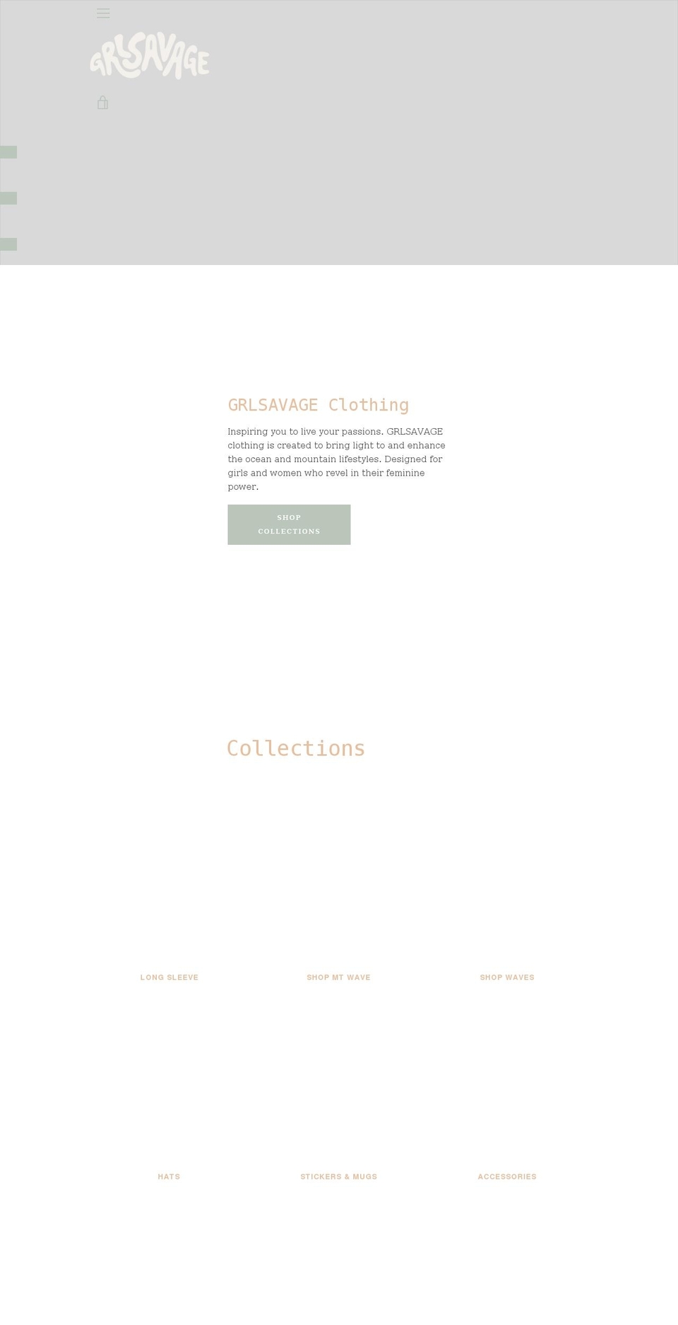 Narrative with Installments message Shopify theme site example grlsavage.com