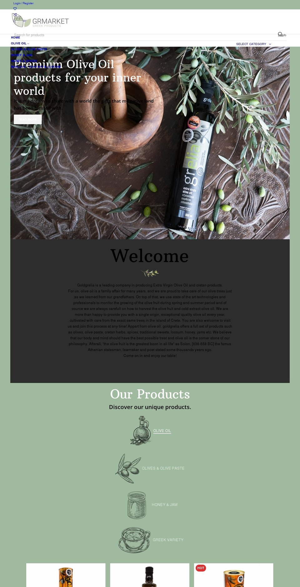 grmarket.shop shopify website screenshot