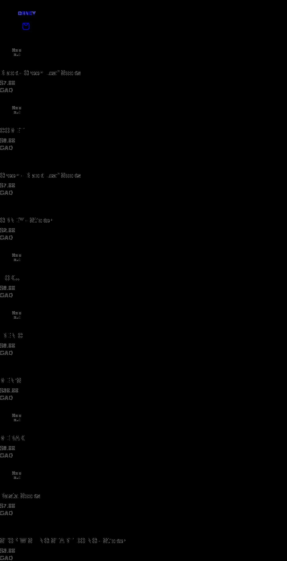 grney.com shopify website screenshot