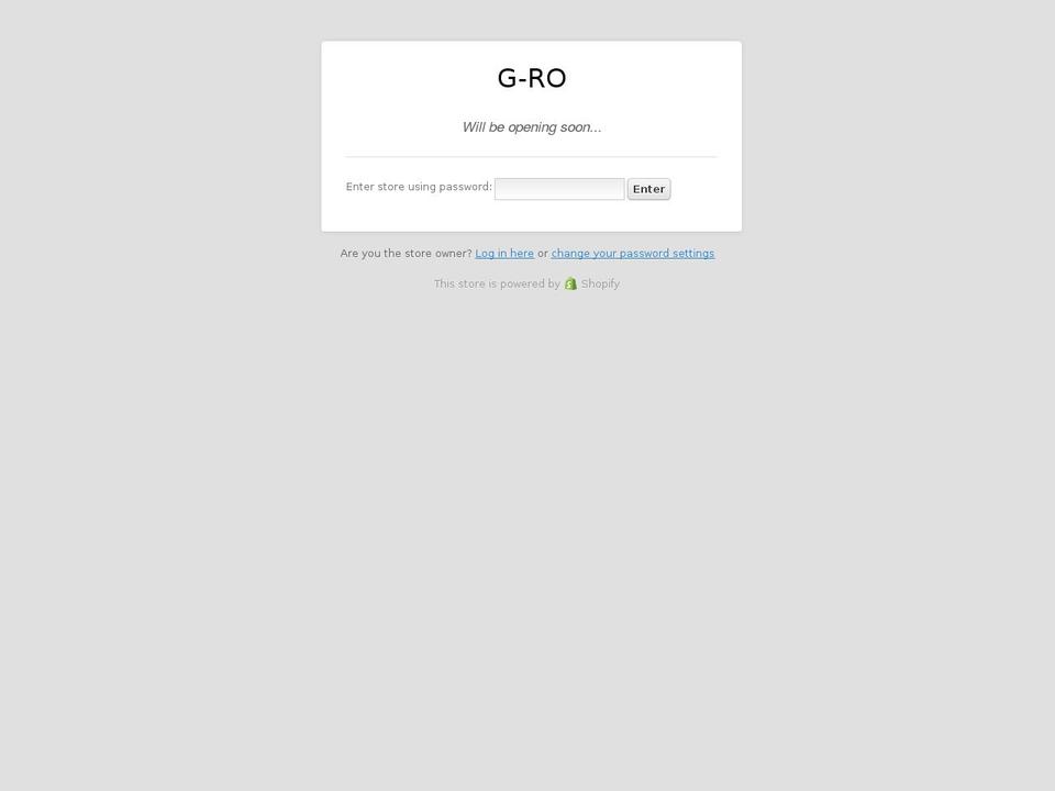 gro-dev.myshopify.com — Shopify storefront screenshot