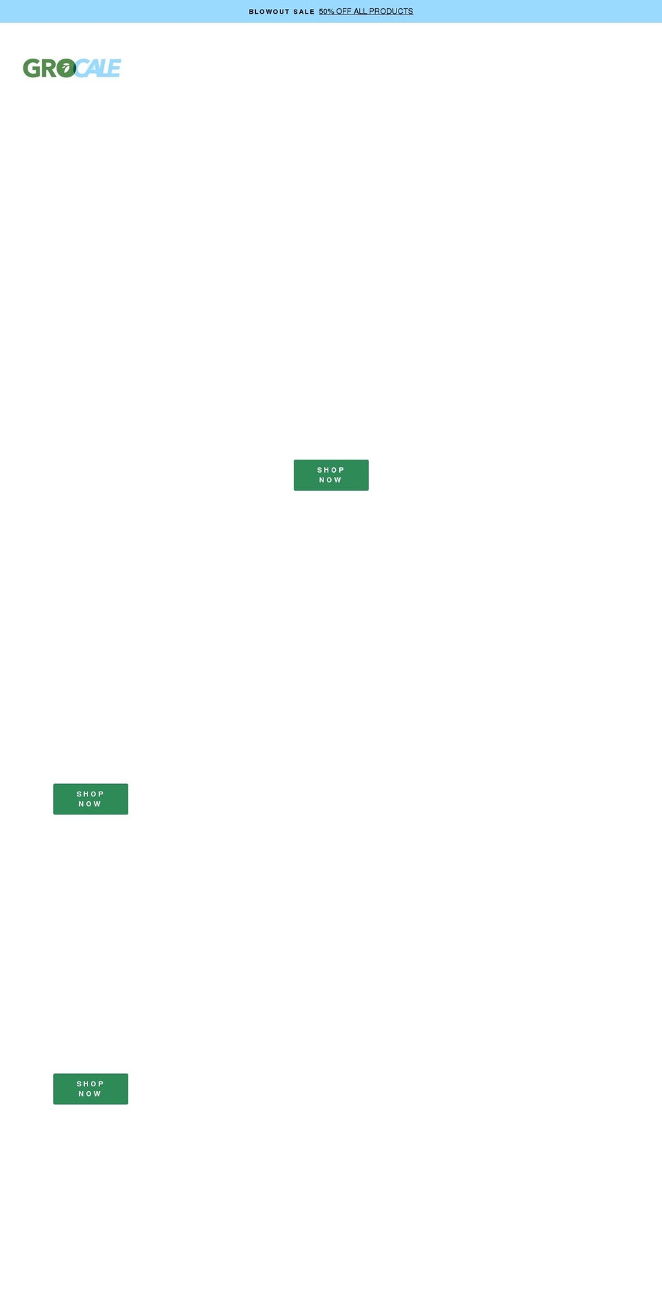 grocale.com shopify website screenshot