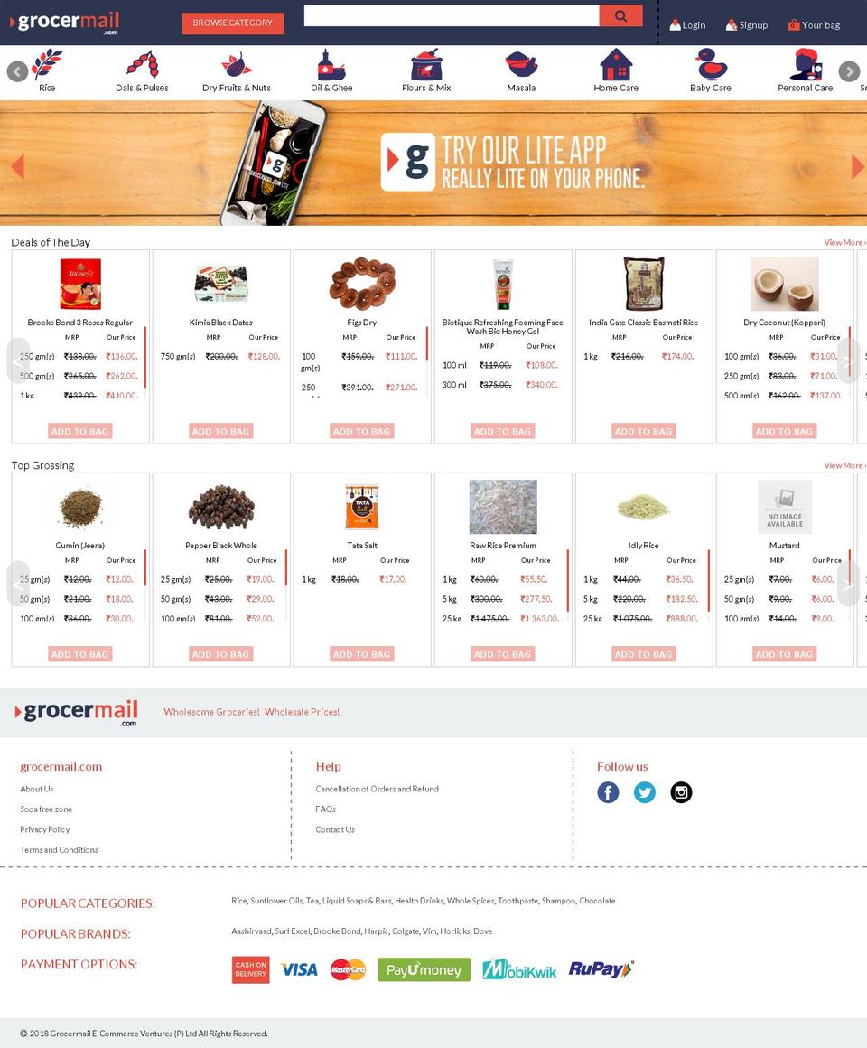 grocermails.com — Shopify storefront screenshot