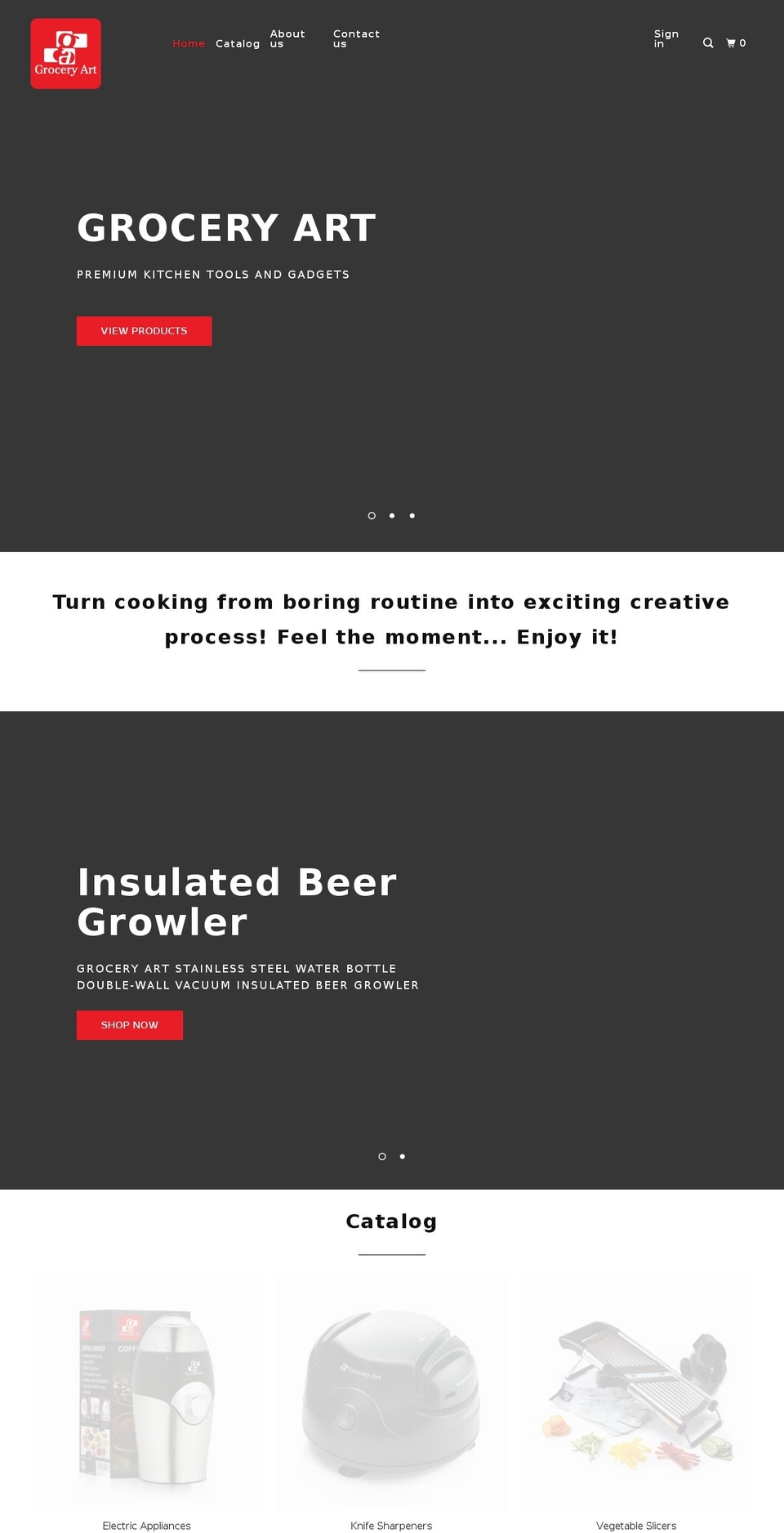 groceryart.com — Shopify storefront screenshot
