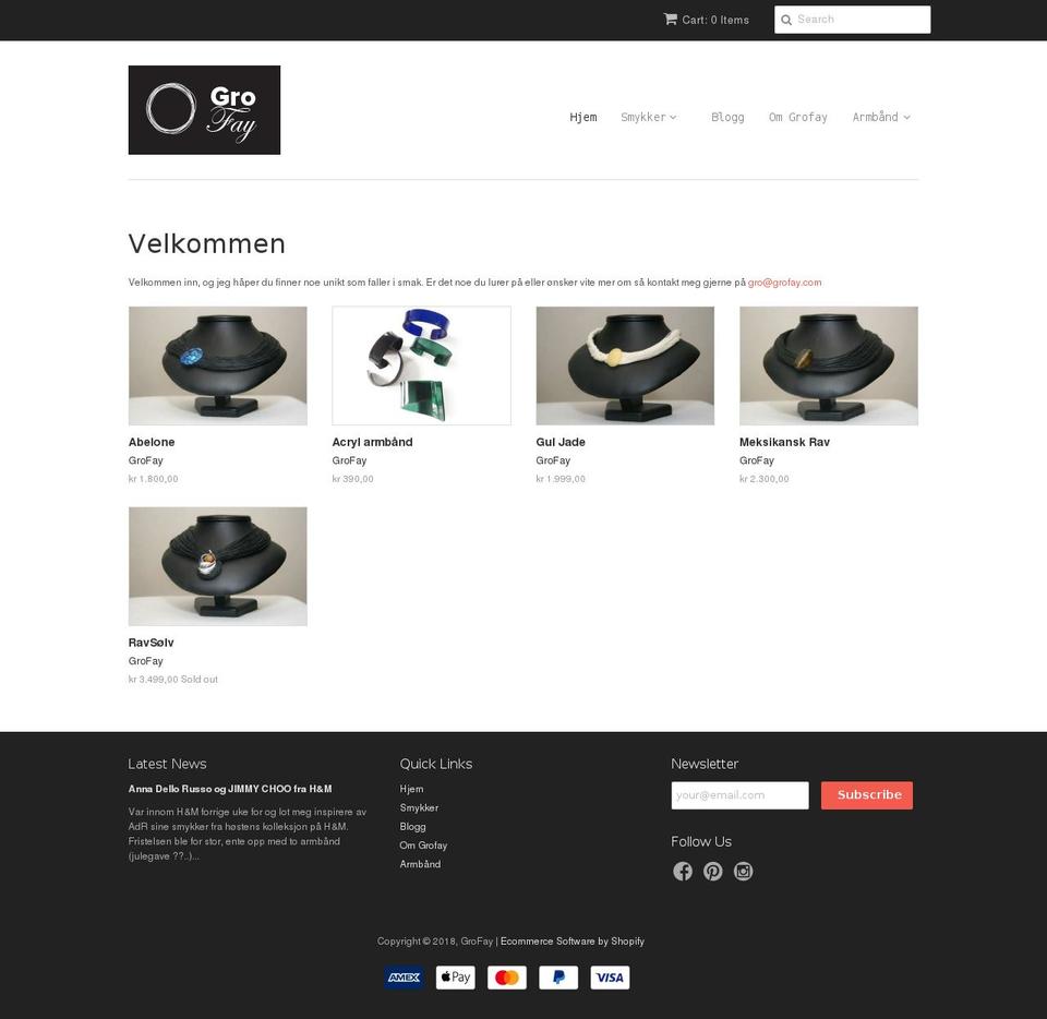 grofay.com — Shopify storefront screenshot
