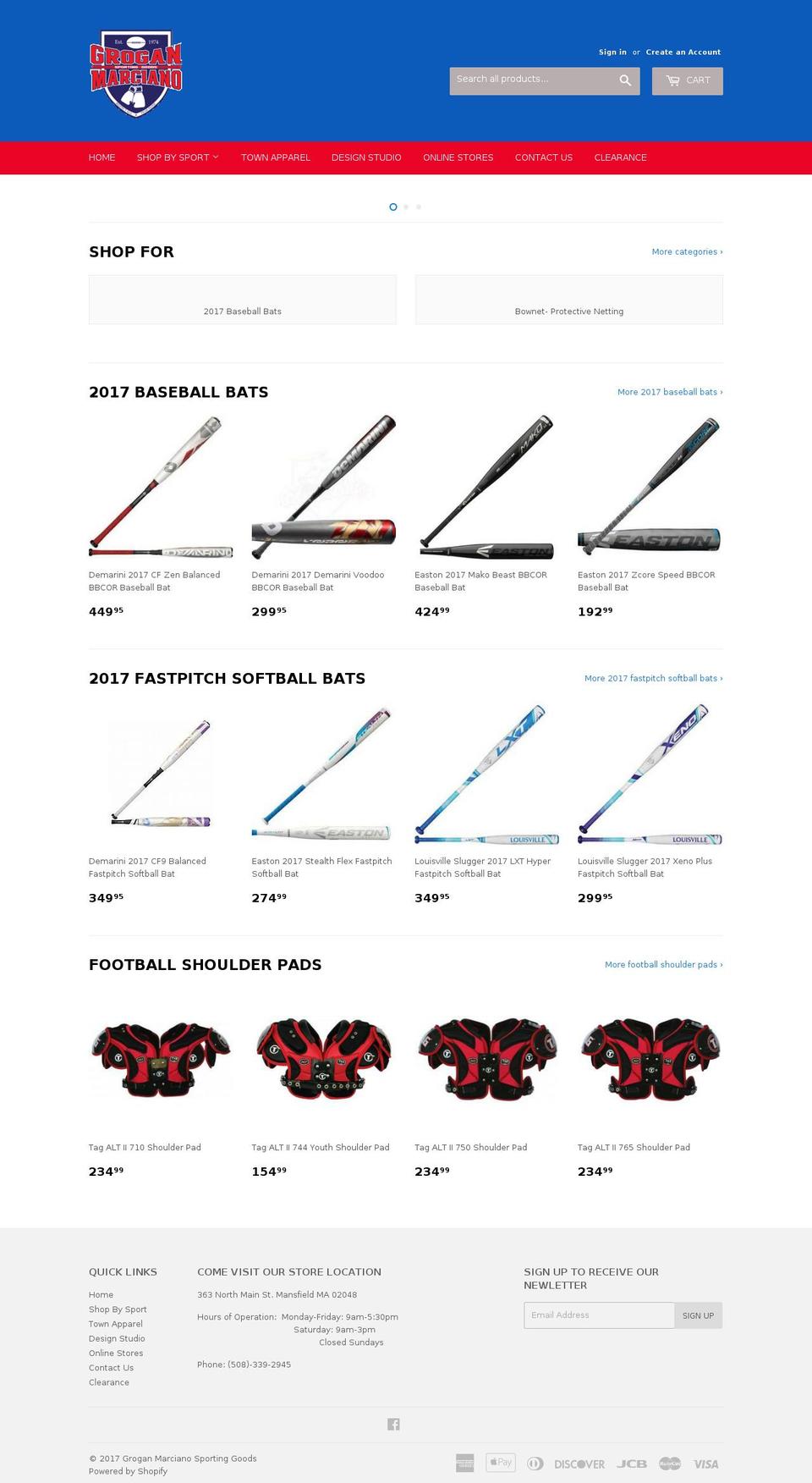 groganmarciano.com shopify website screenshot