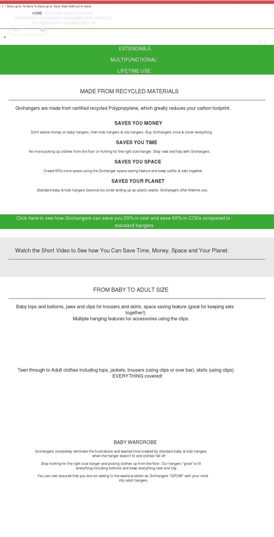 grohanger.com shopify website screenshot