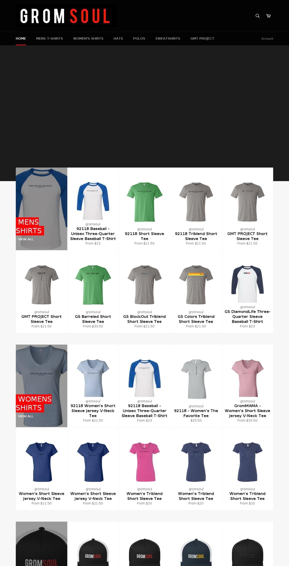gromsoul.com — Shopify storefront screenshot