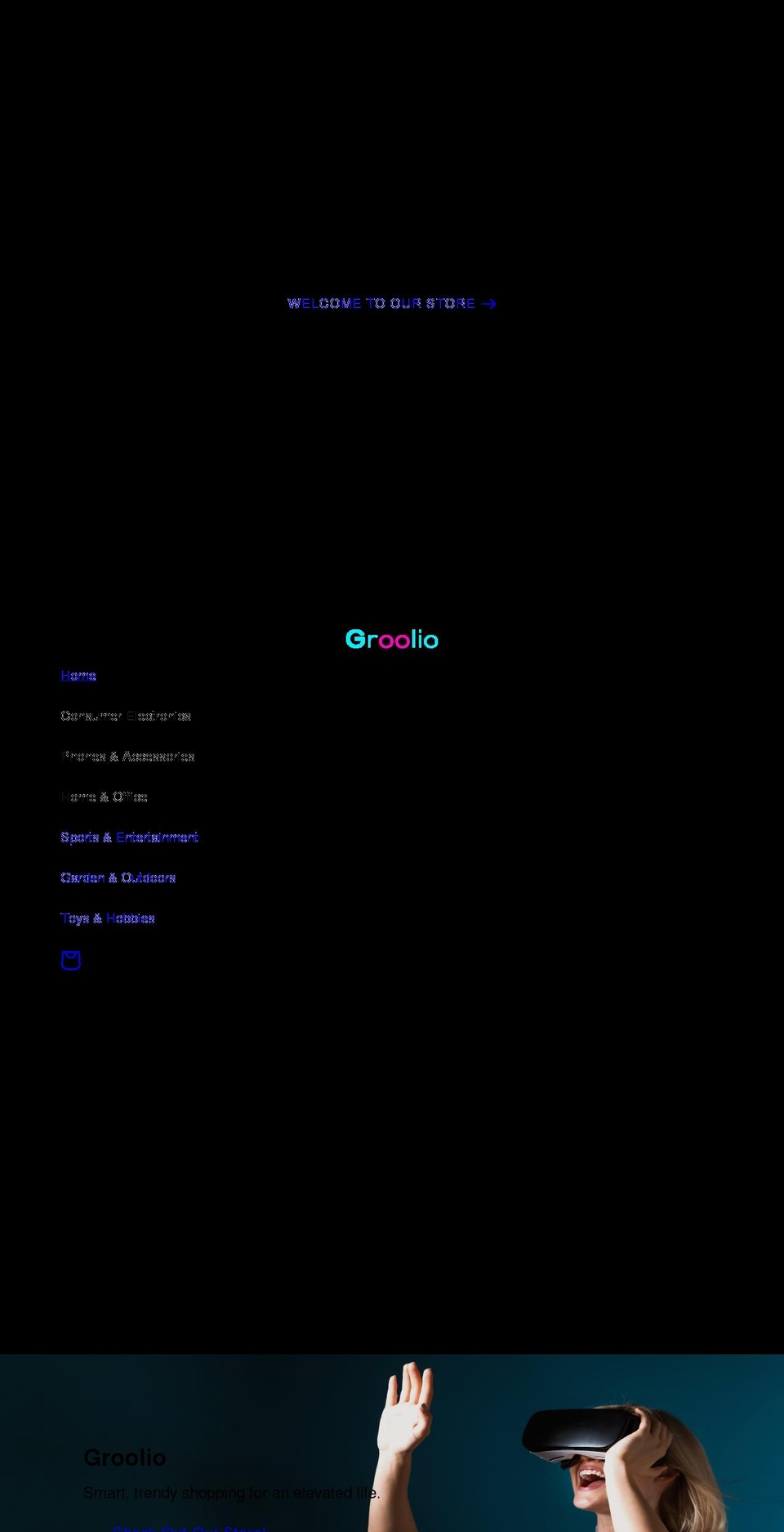 groolio.com shopify website screenshot