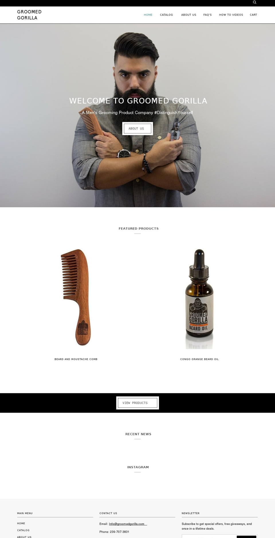 groomedgorilla.com shopify website screenshot