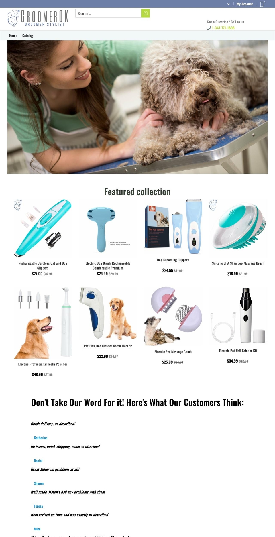 groomerok.com shopify website screenshot