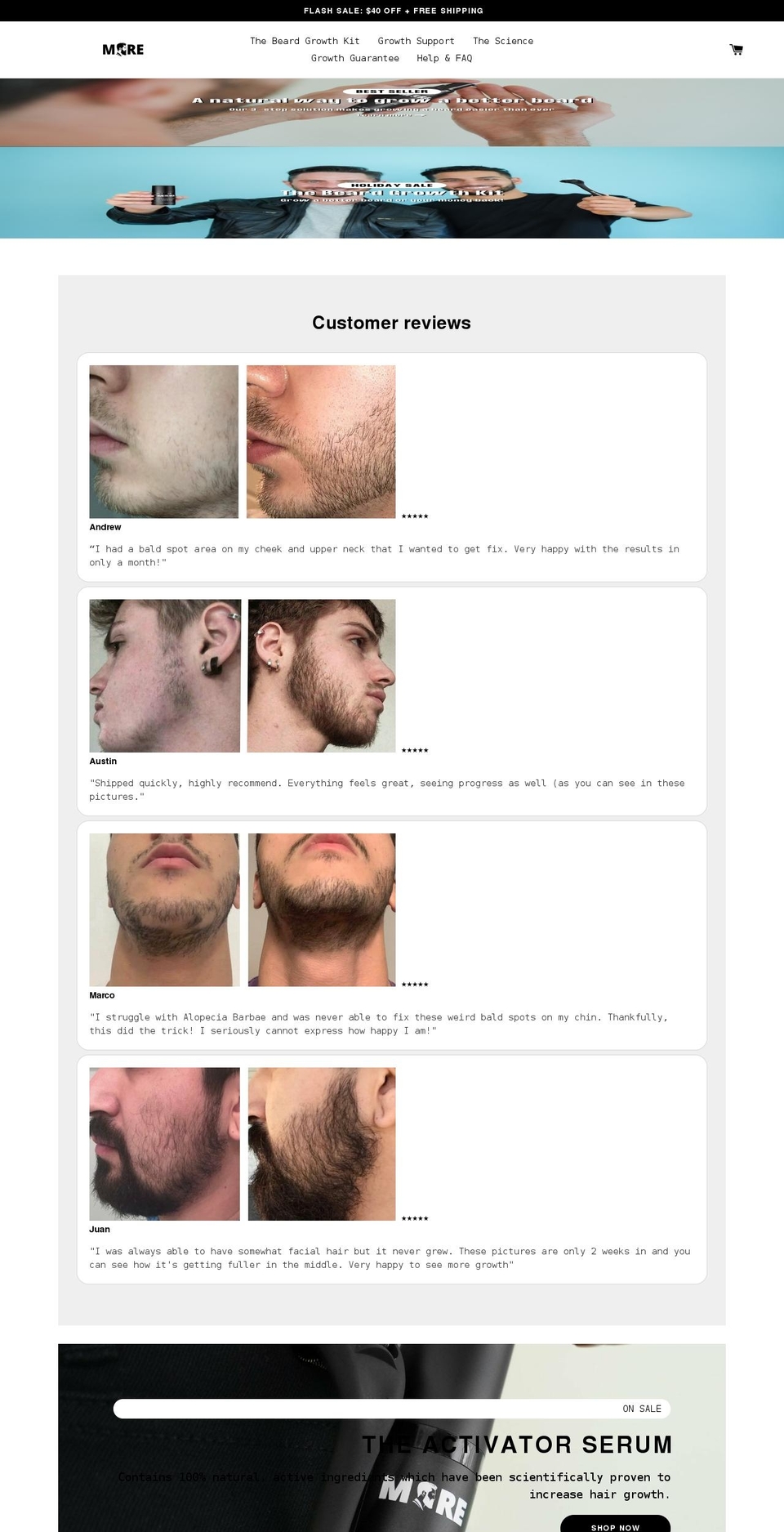 groomingmore.com shopify website screenshot