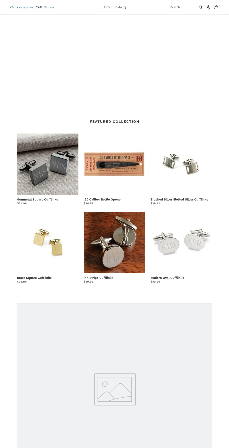 groomsmengiftstore.com — Shopify storefront screenshot