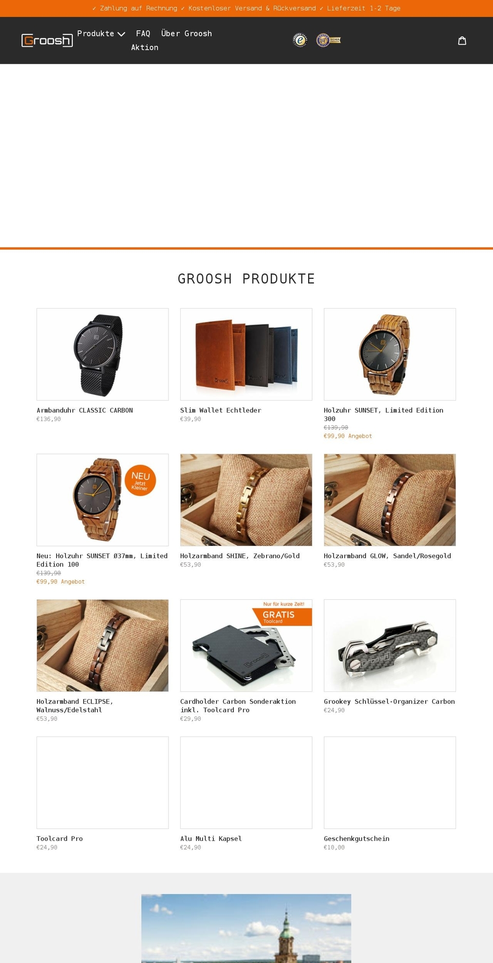 groosh.shop shopify website screenshot