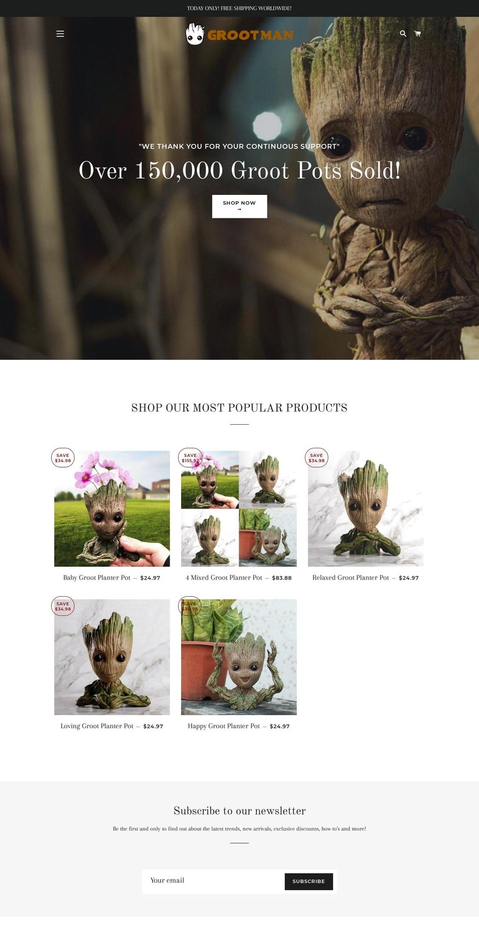 grootman.com — Shopify storefront screenshot