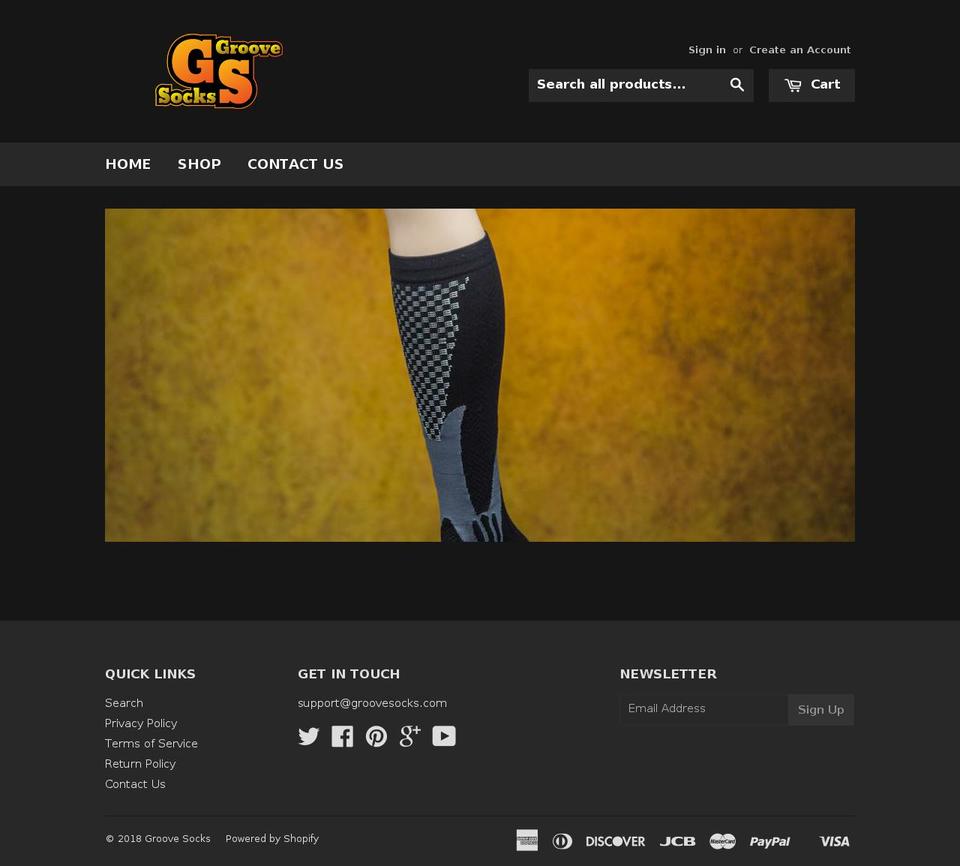 groovesocks.com — Shopify storefront screenshot