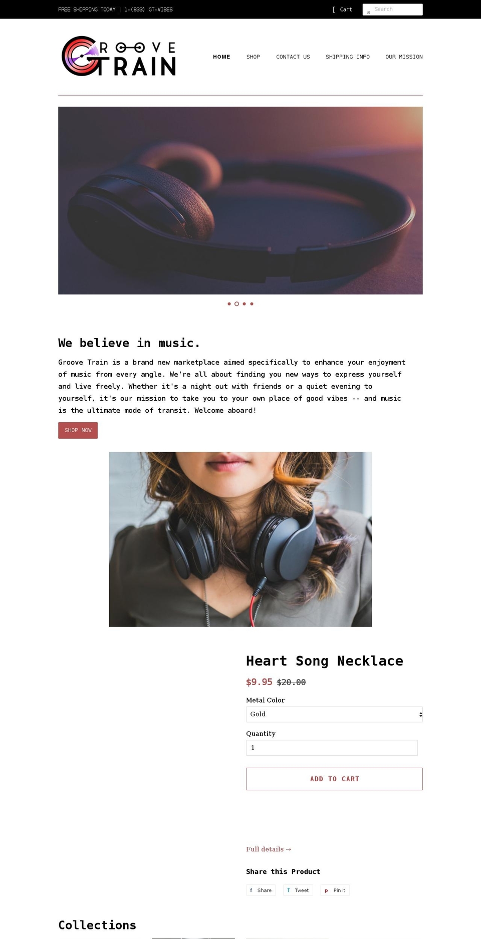 groovetrain.com shopify website screenshot