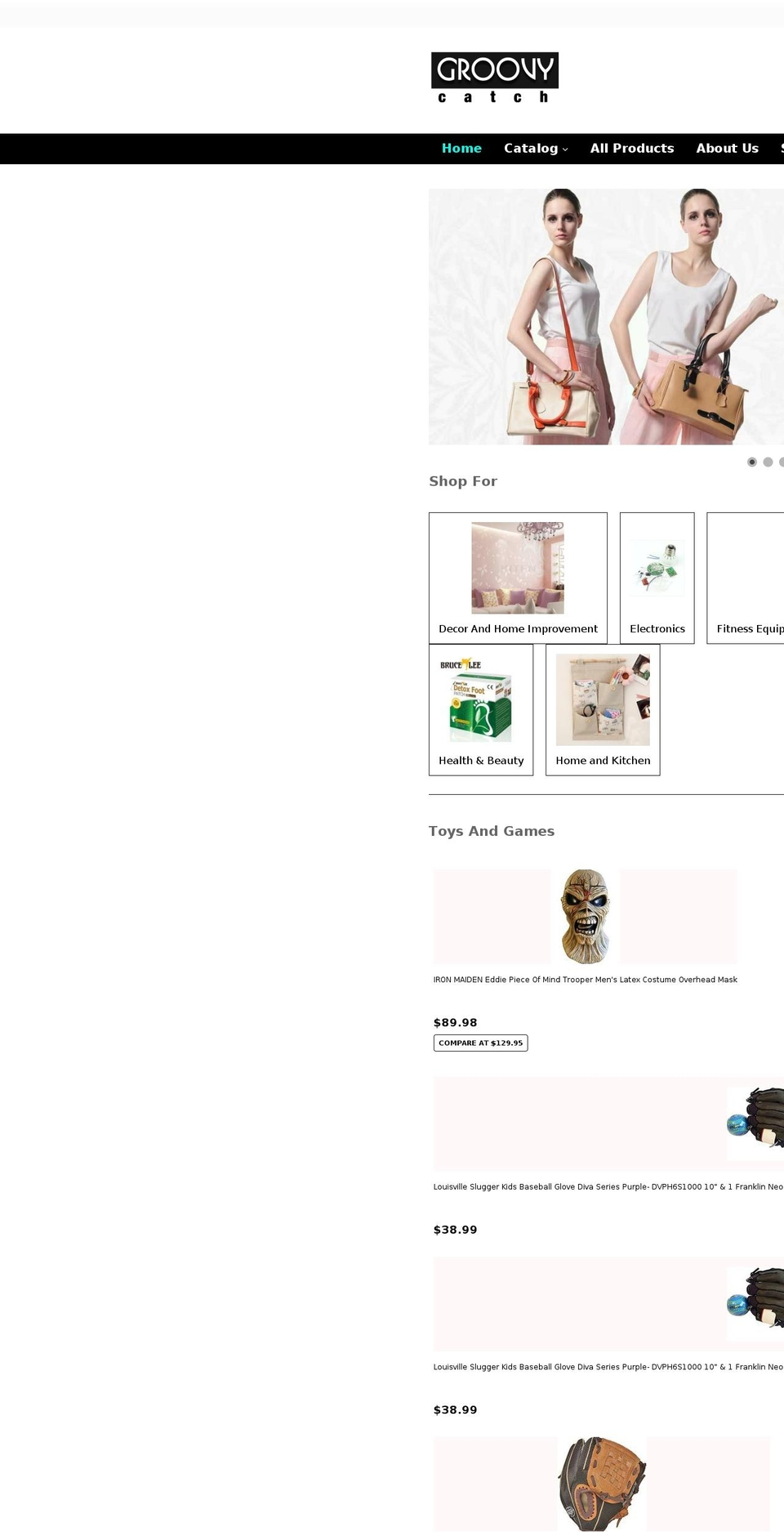 groovycatch.com shopify website screenshot