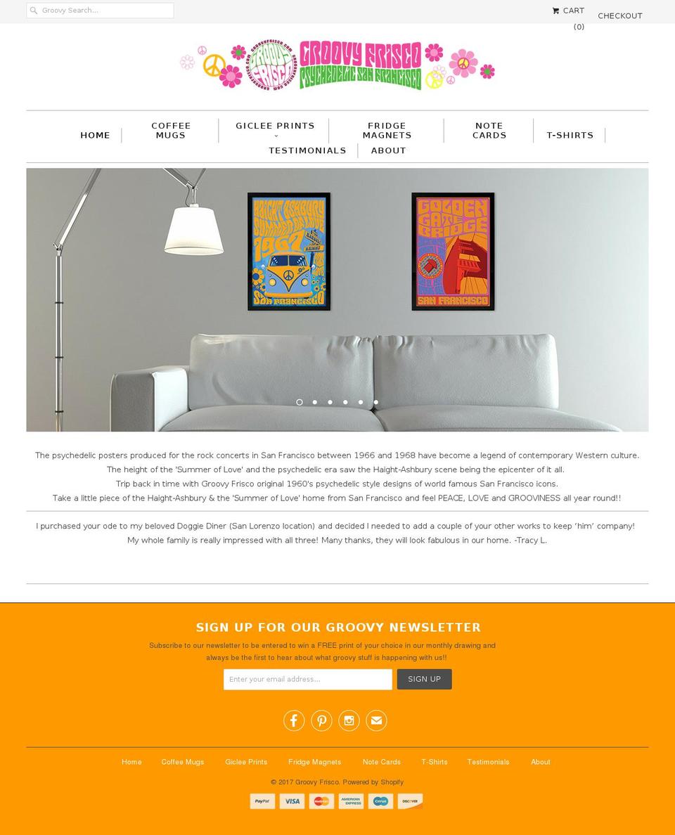 groovyfrisco.com shopify website screenshot
