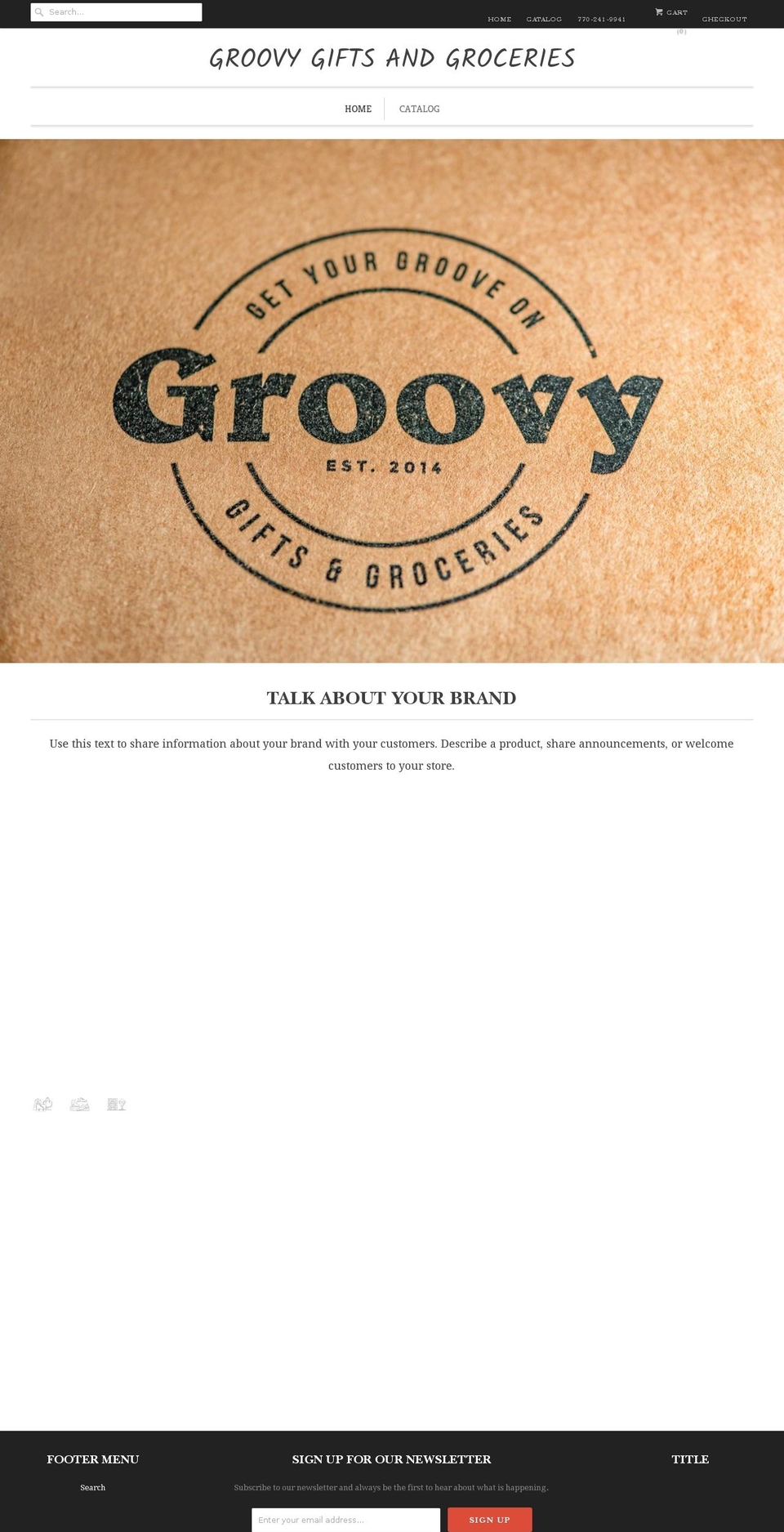 groovygiftbox.com — Shopify storefront screenshot