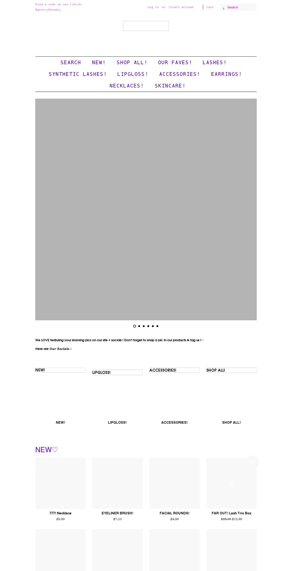 groovykbeauty.com shopify website screenshot