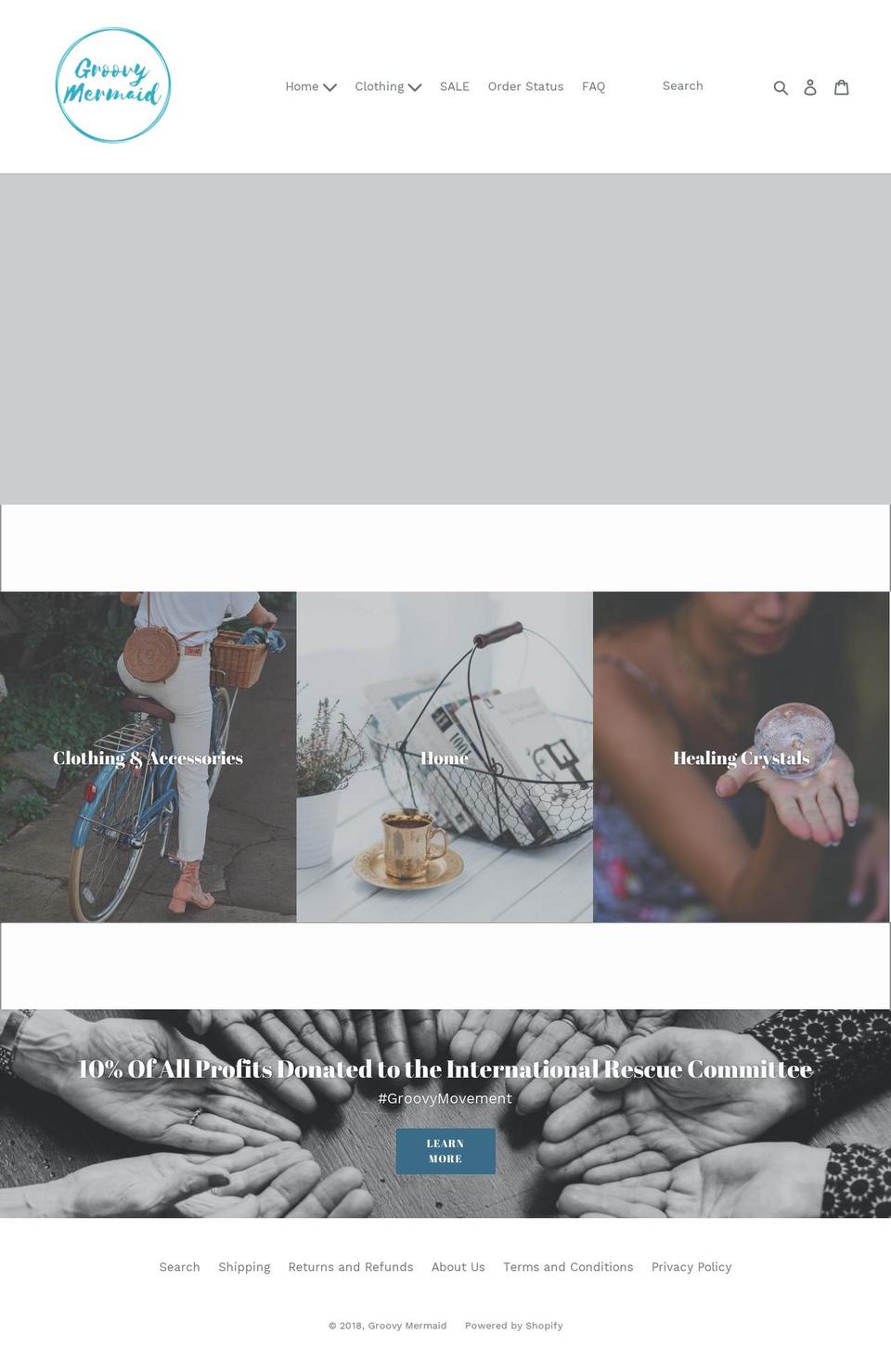 groovymermaid.com — Shopify storefront screenshot