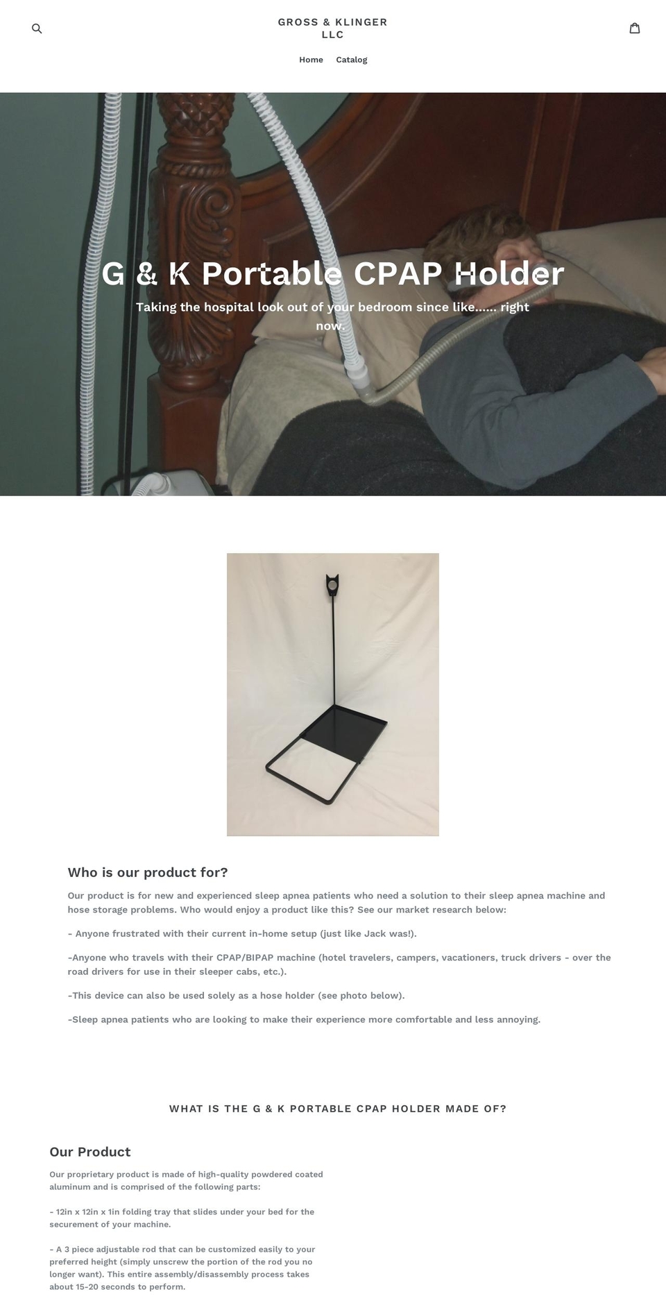 grossandklingerllc.com shopify website screenshot