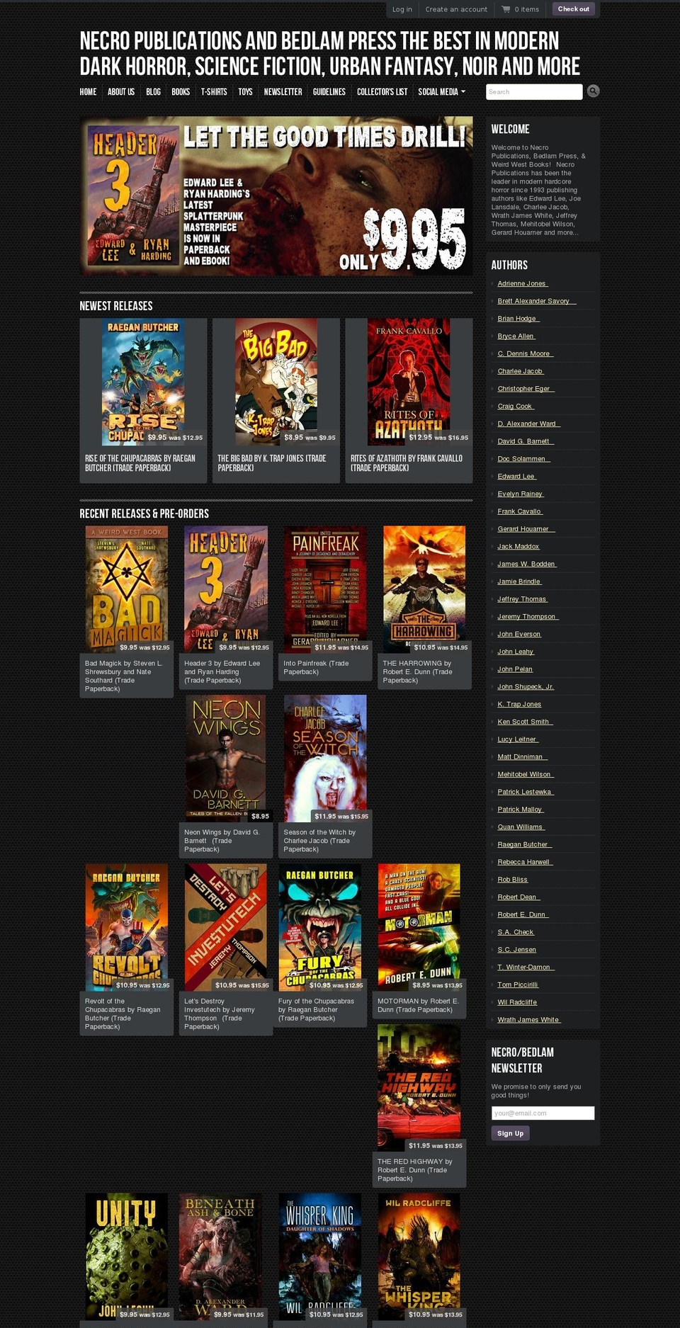 grossouthorror.com shopify website screenshot