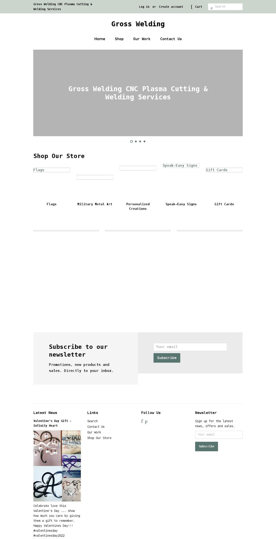 grosswelding.com shopify website screenshot