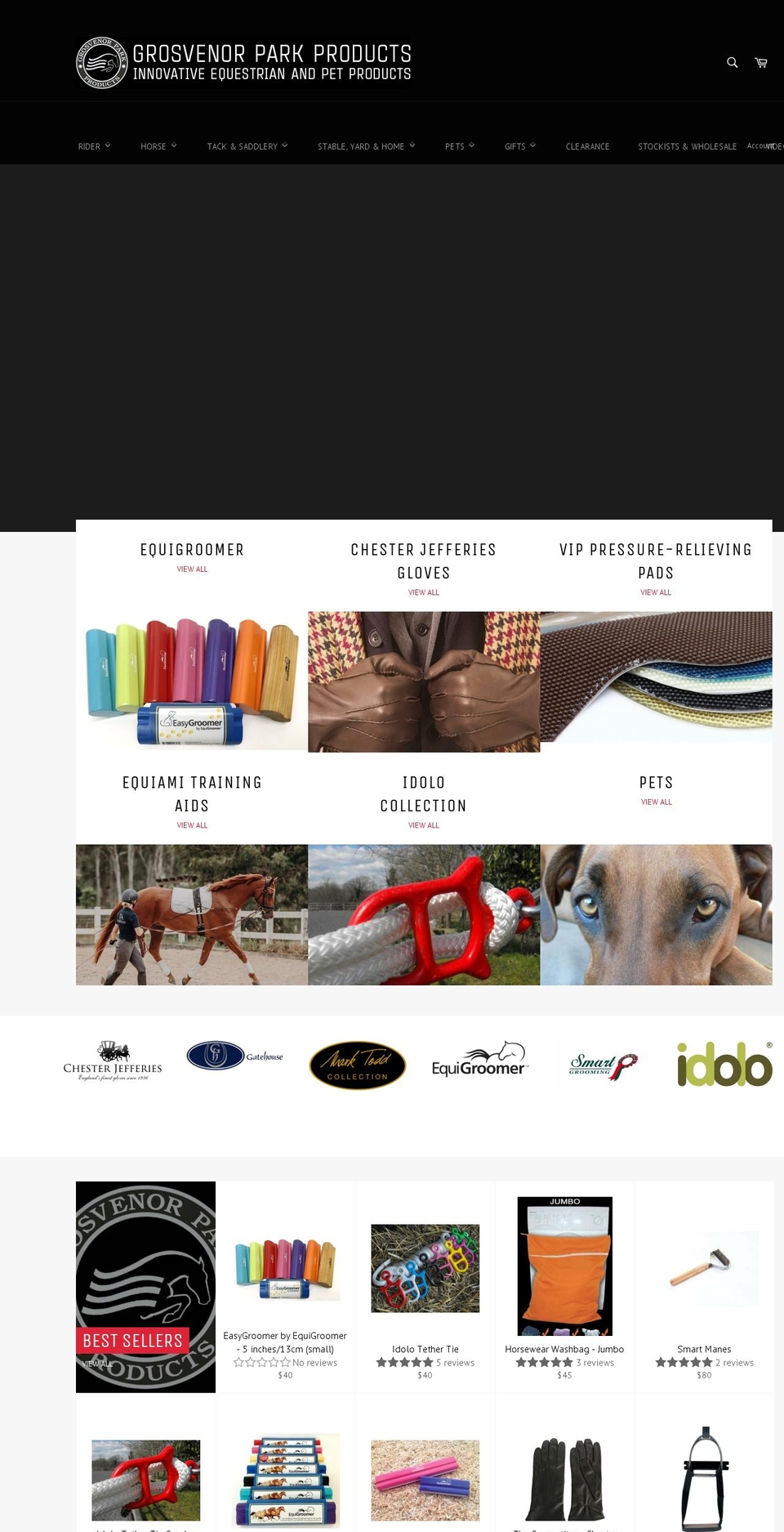grosvenorparkproducts.com.au shopify website screenshot
