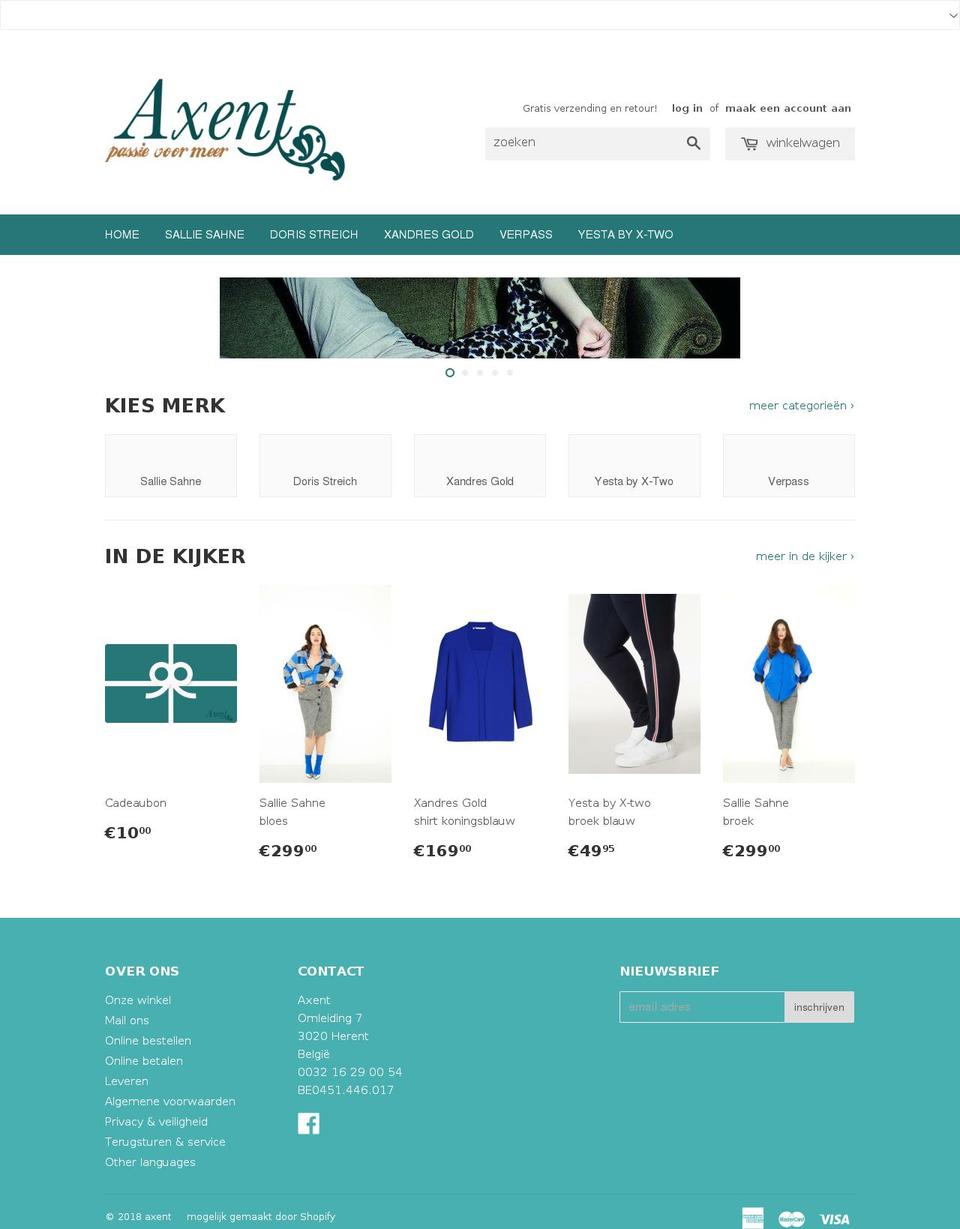 grote-maten-kleding.be shopify website screenshot