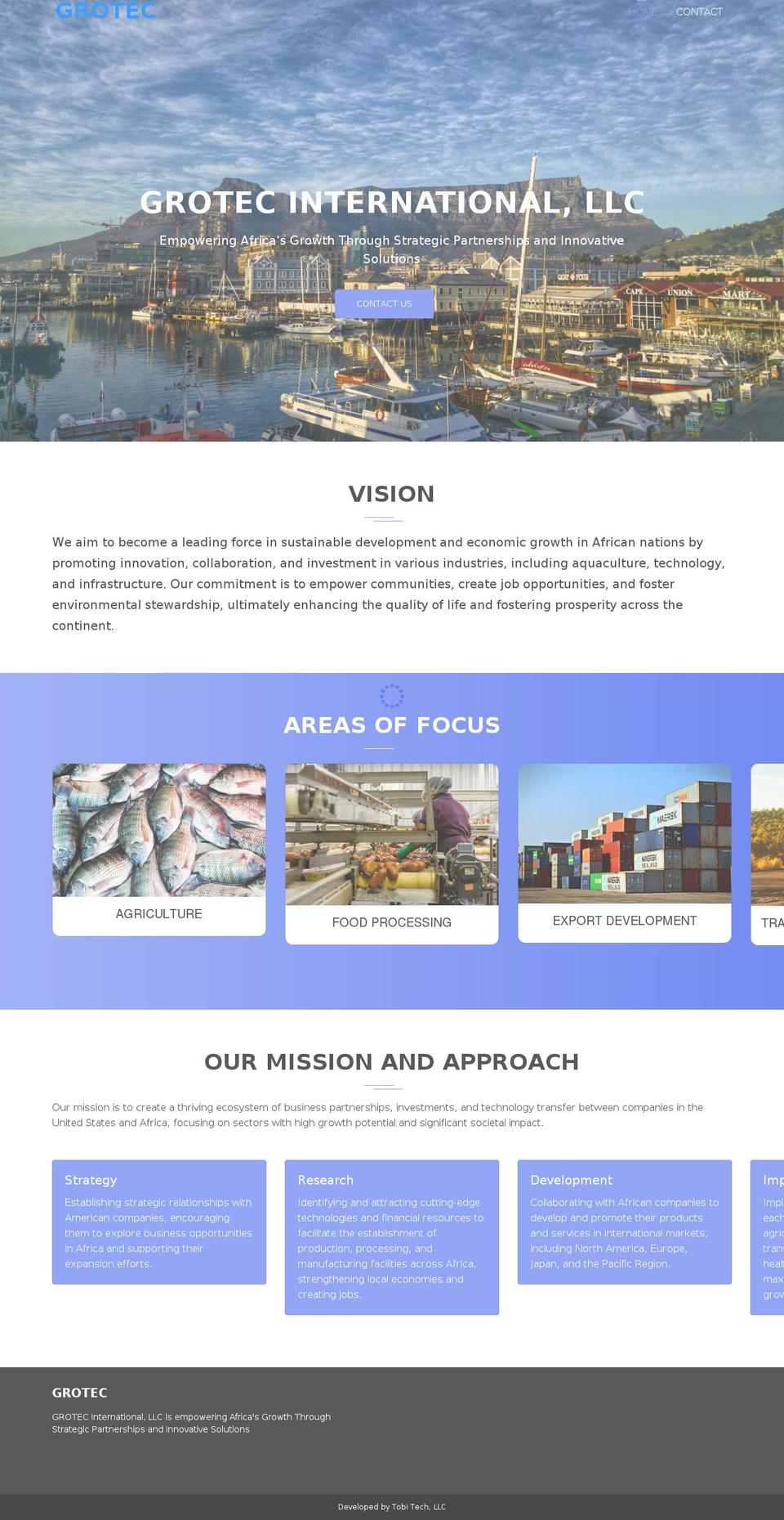 grotecinternational.com — Shopify storefront screenshot