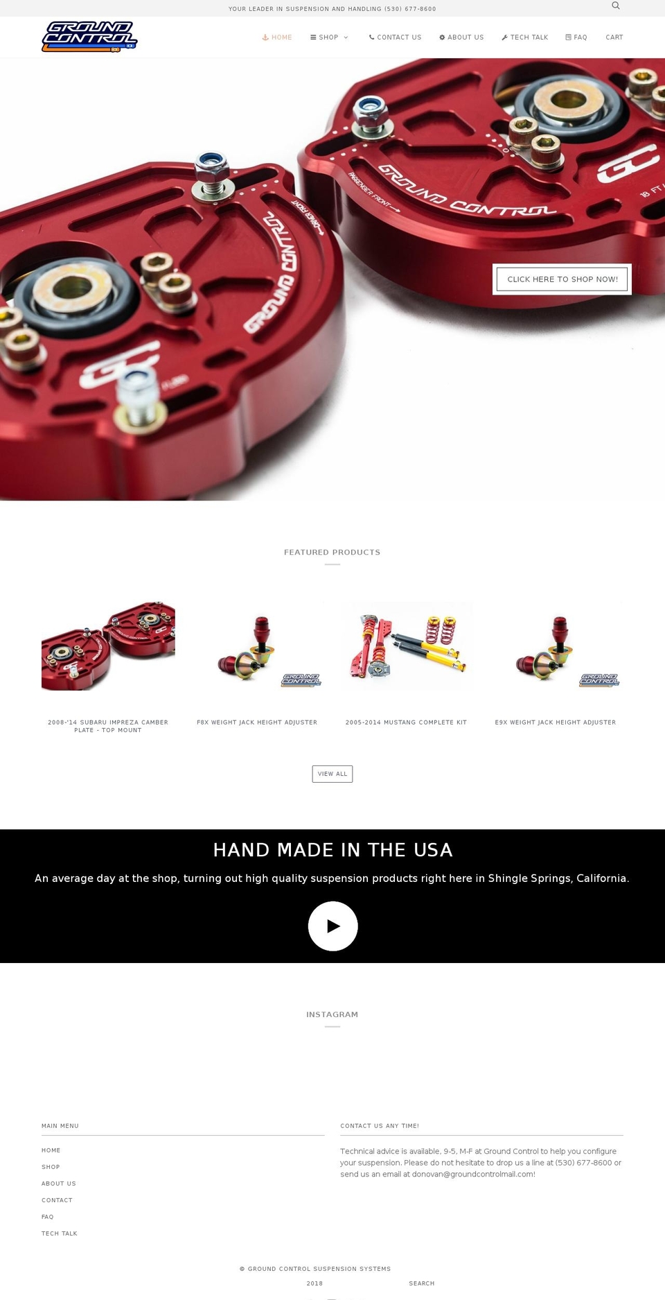 groundcontrolstore.com shopify website screenshot