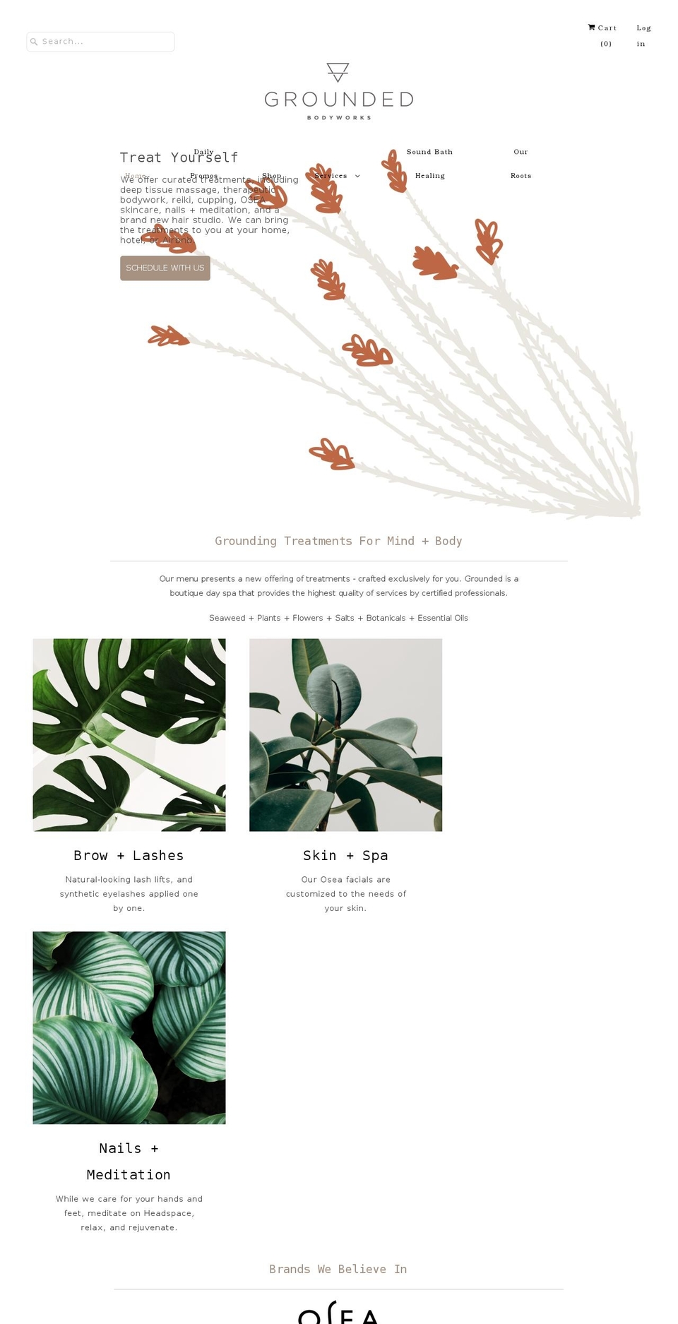groundedbodyworks.com shopify website screenshot