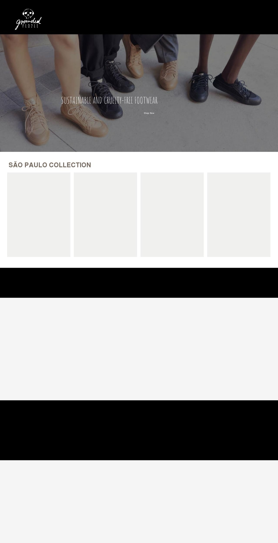 groundedpeople.com shopify website screenshot