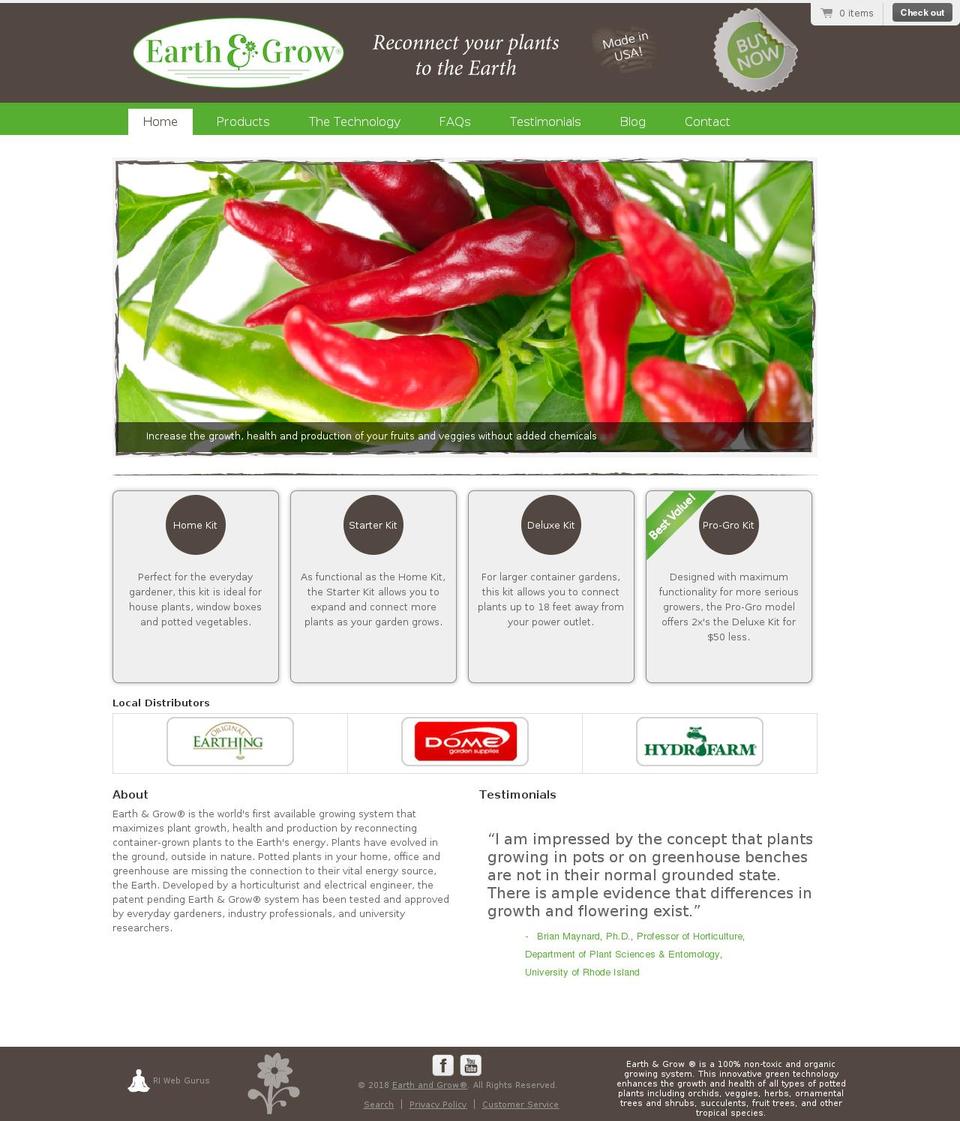 groundedplants.com shopify website screenshot