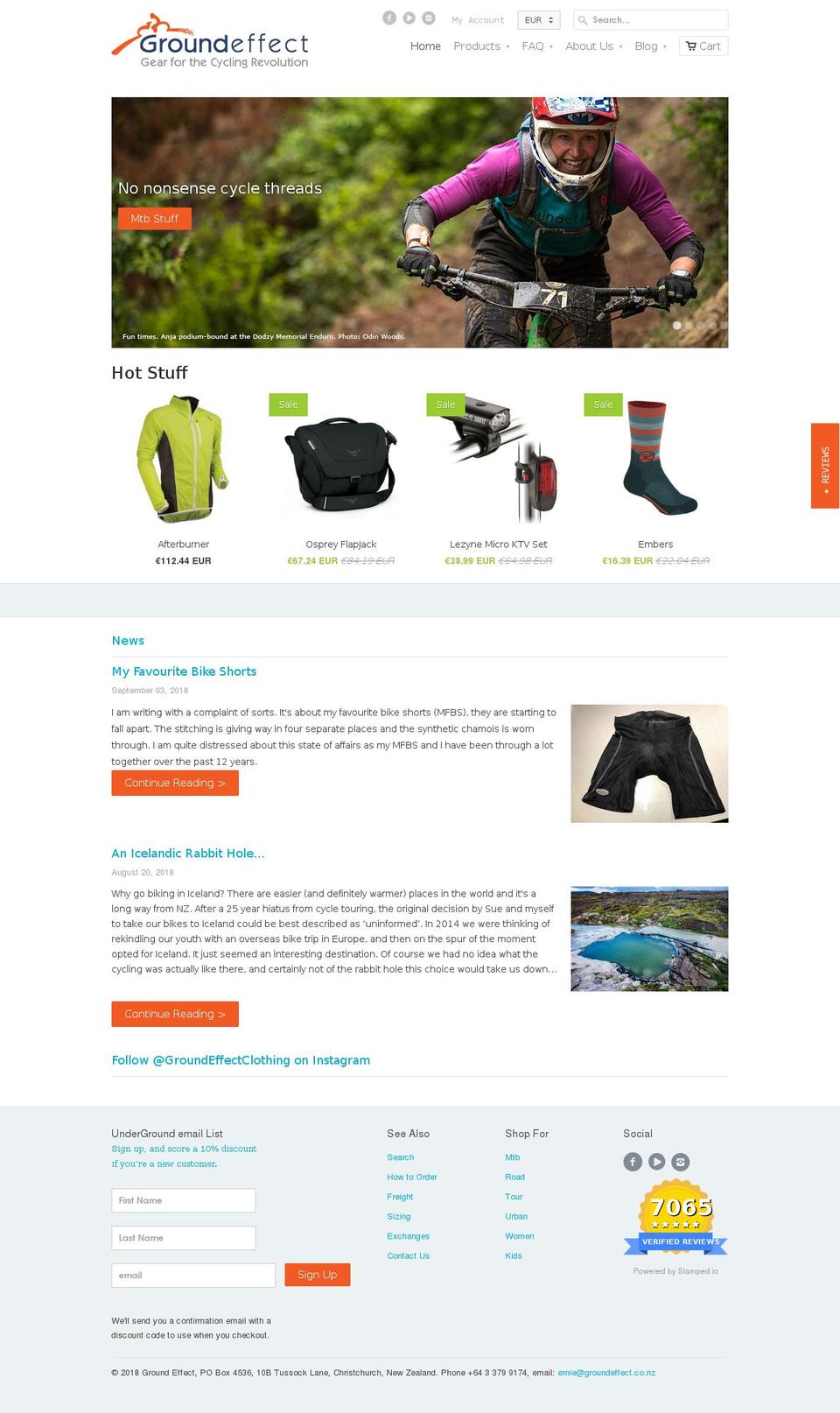 groundeffect.com shopify website screenshot
