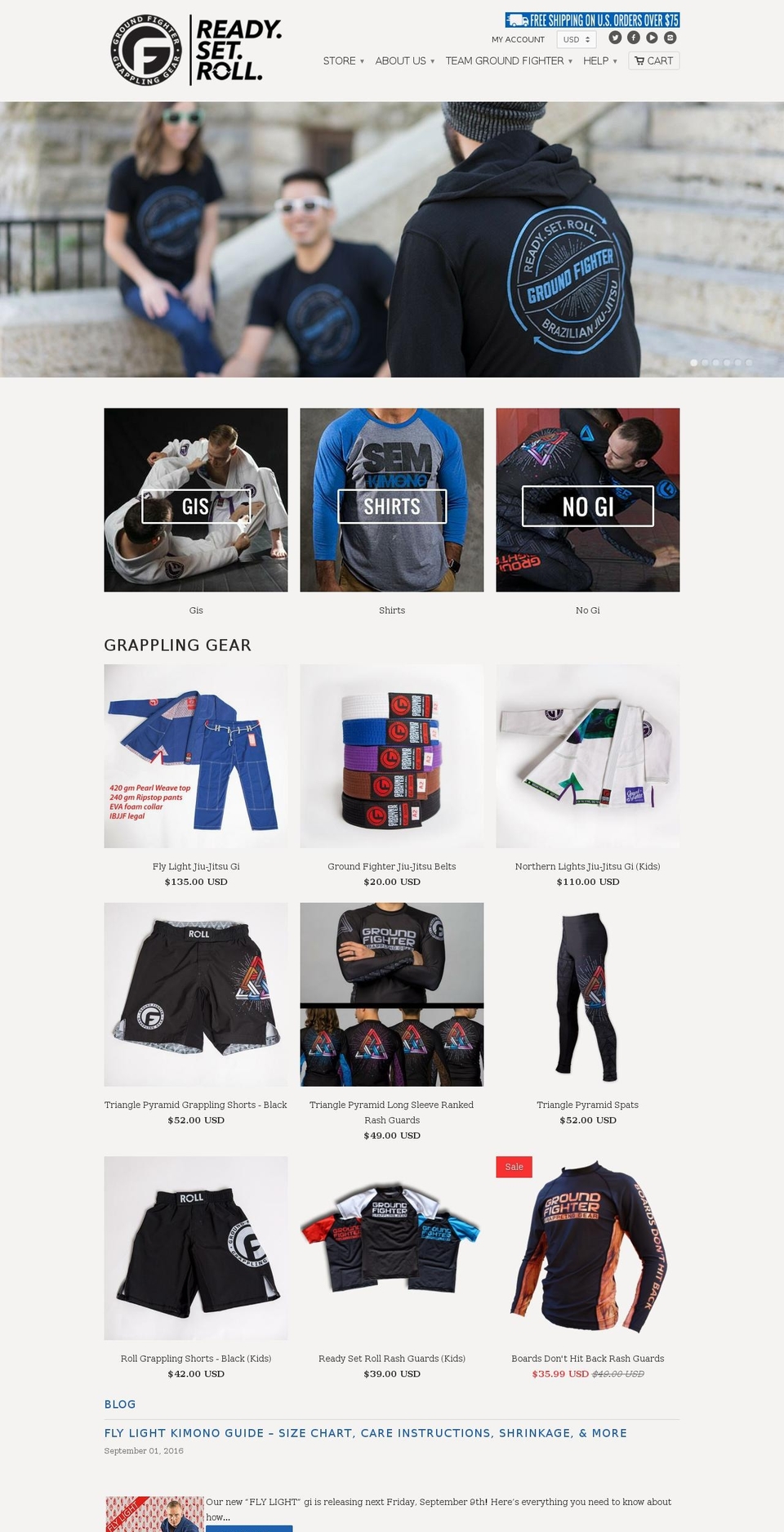 groundfighter.net shopify website screenshot