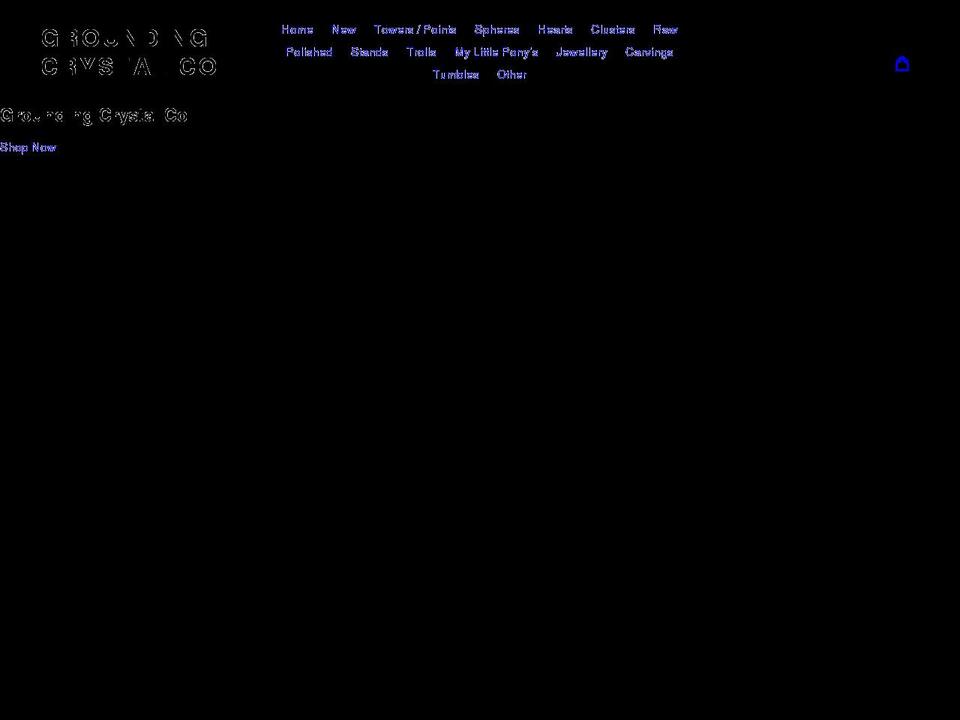 groundingcrystalco.com shopify website screenshot