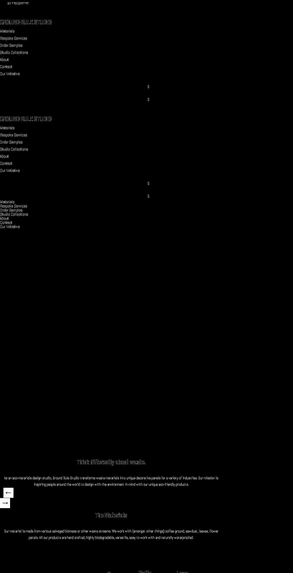 groundrulestudio.com — Shopify storefront screenshot