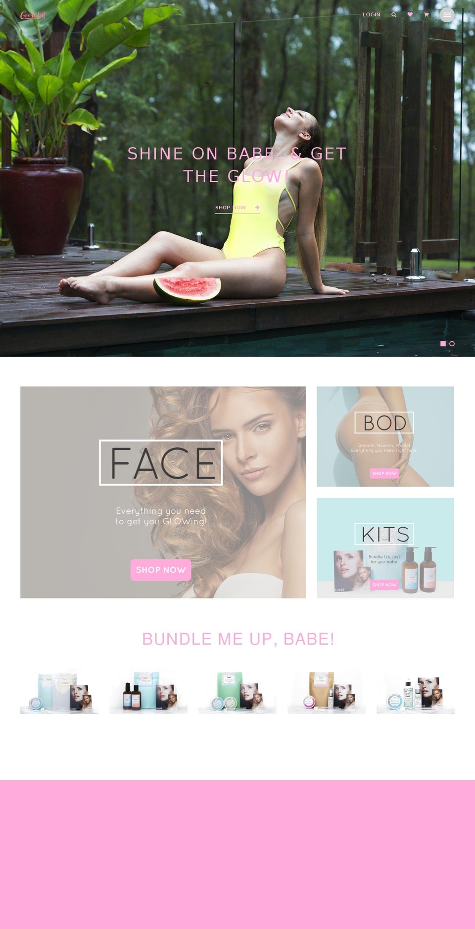 Miami Shopify theme site example groundupskinco.com