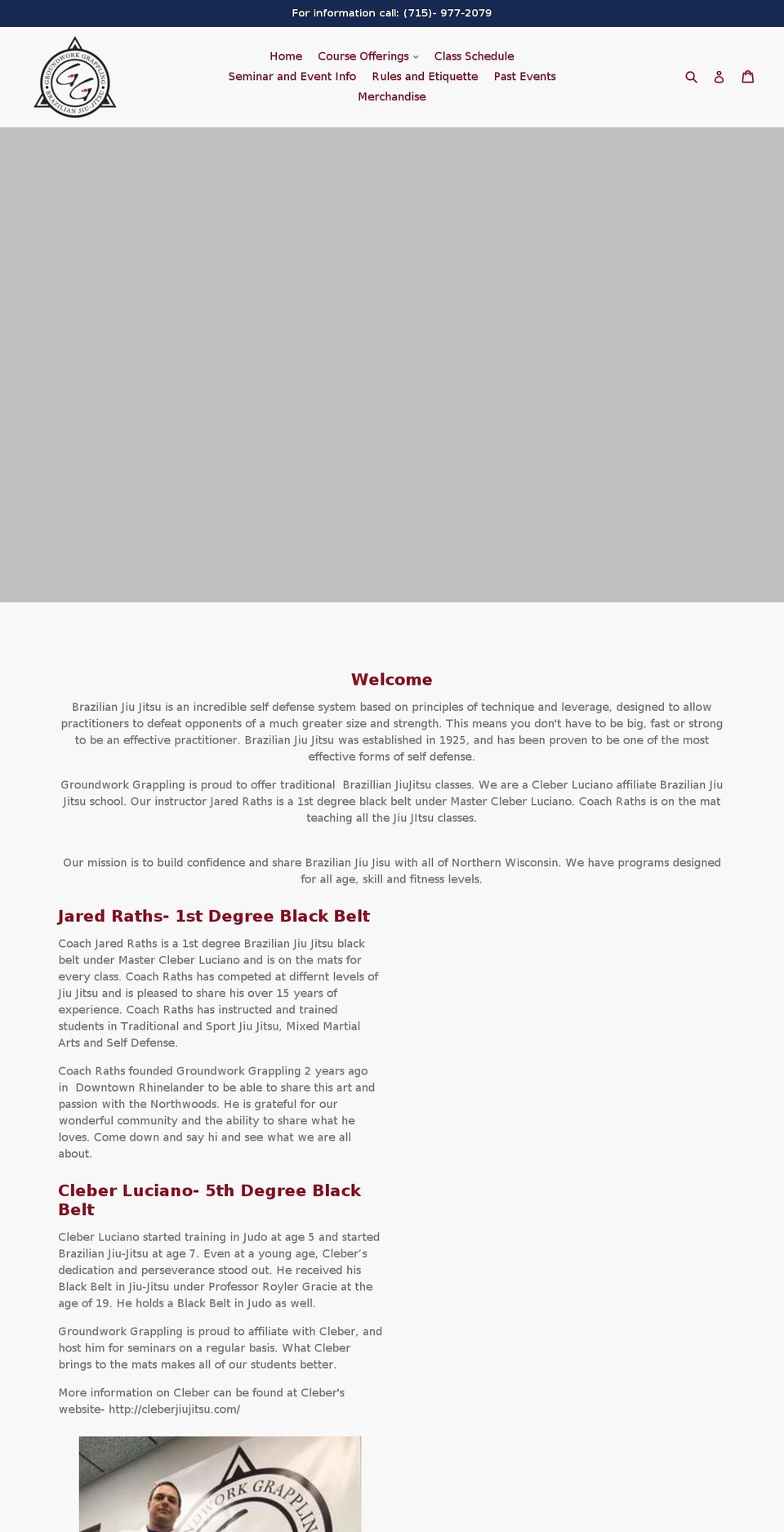 groundworkgrappling.com — Shopify storefront screenshot