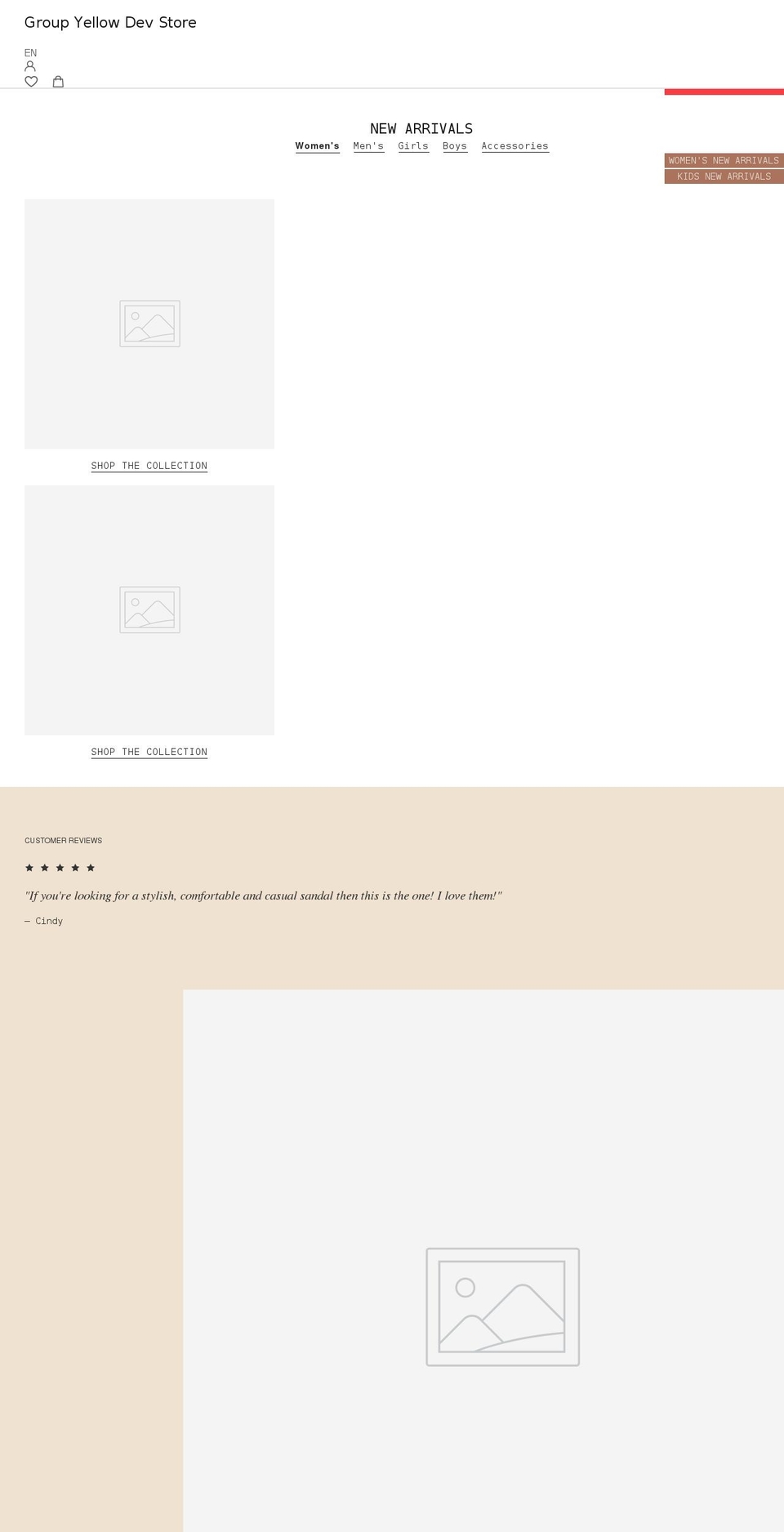 group-yellow-dev-store.myshopify.com shopify website screenshot
