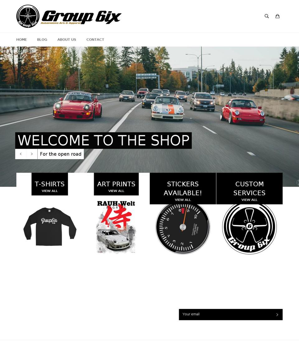 group6ix.com — Shopify storefront screenshot