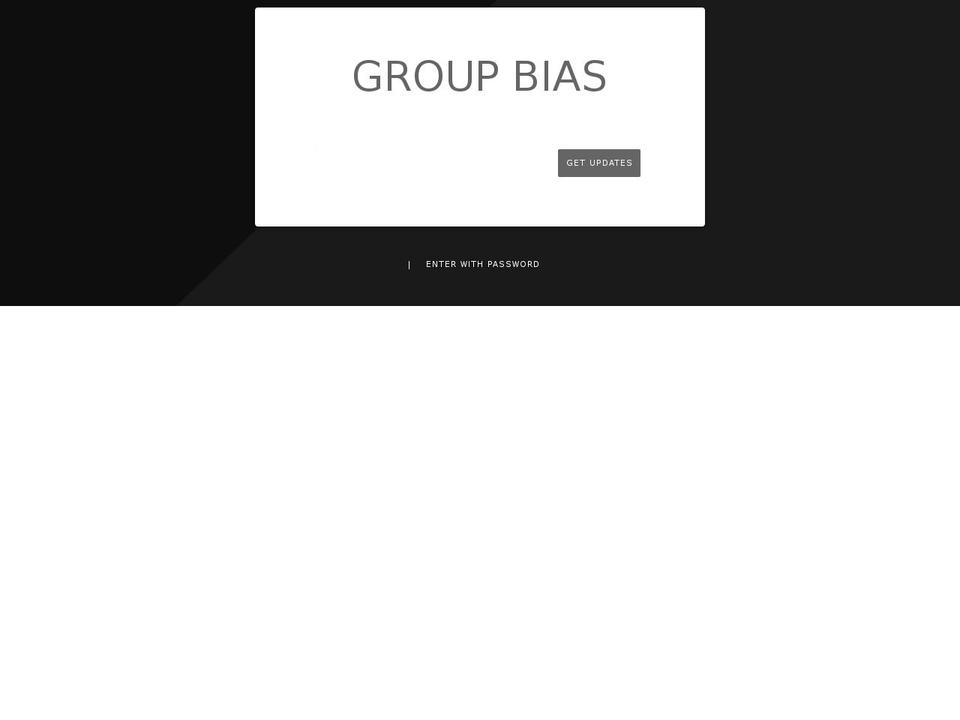 groupbias.com shopify website screenshot