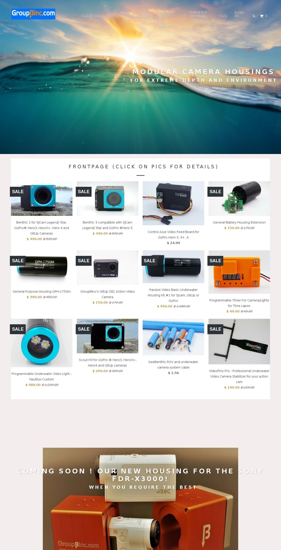 groupbinc.com shopify website screenshot