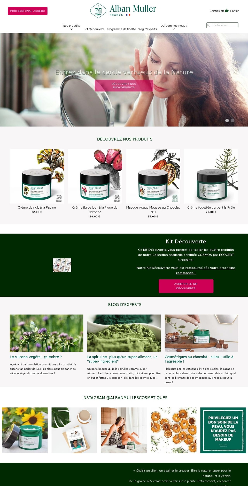 groupealbanmuller.fr shopify website screenshot