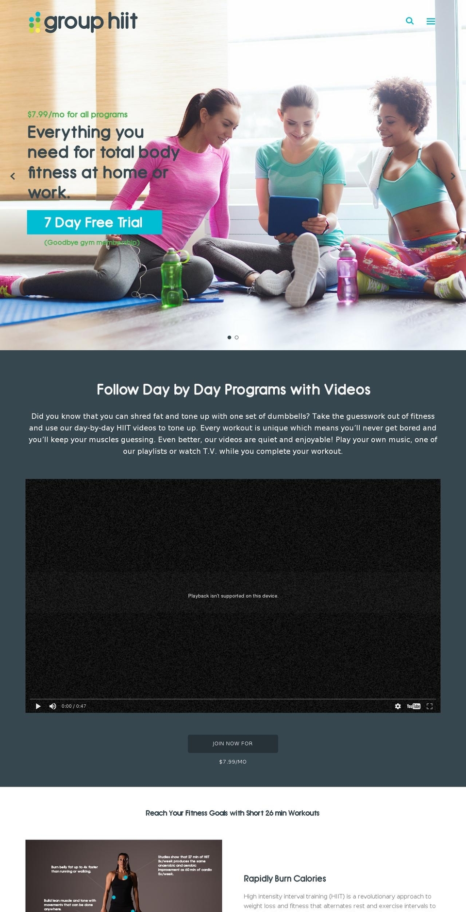 grouphiit.com shopify website screenshot